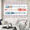 Designart - Watercolor Nautical paddles - Beach Canvas Artwork